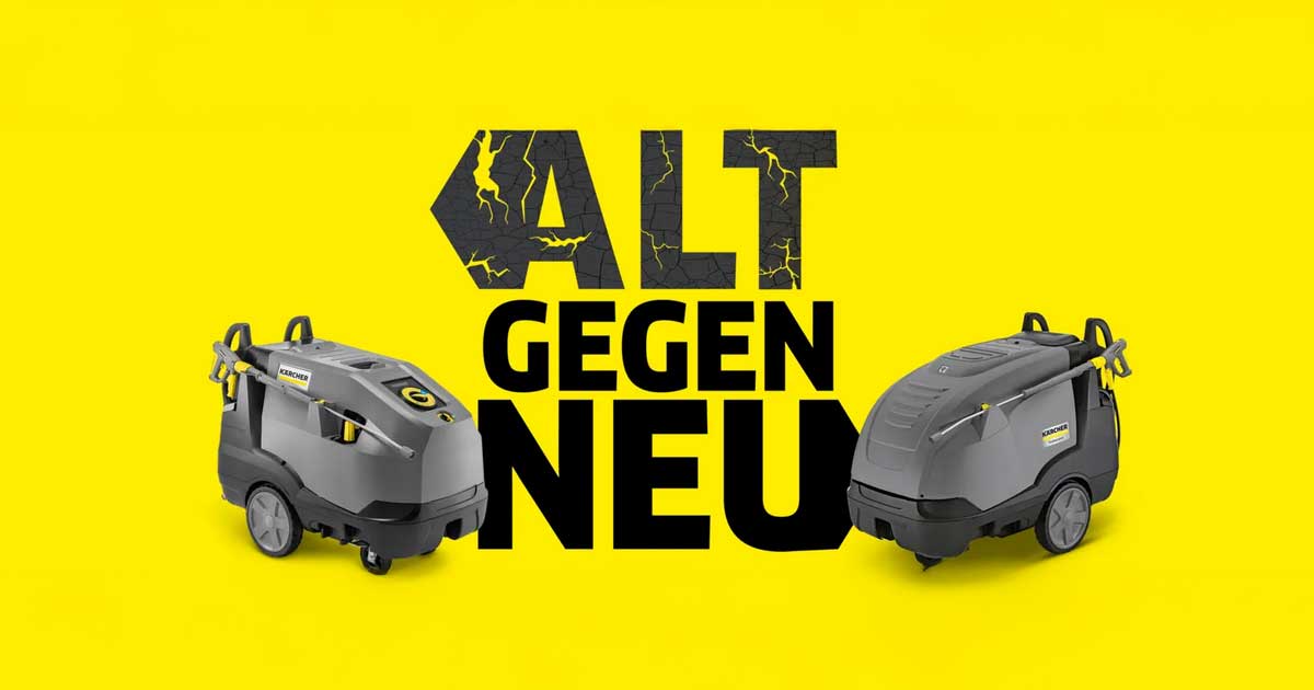 Kärcher Drese Aktion "Alt gegen Neu"